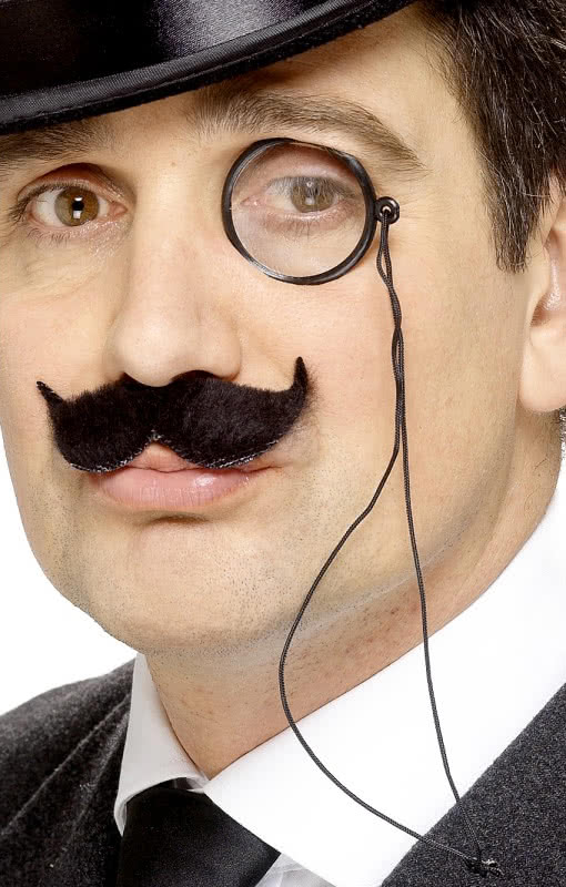 Monokel Schwarz   Einglas als Kostümzubehör