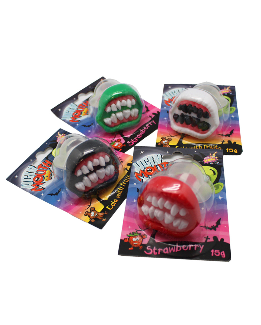 Monstergebiss Lutscher für Halloween