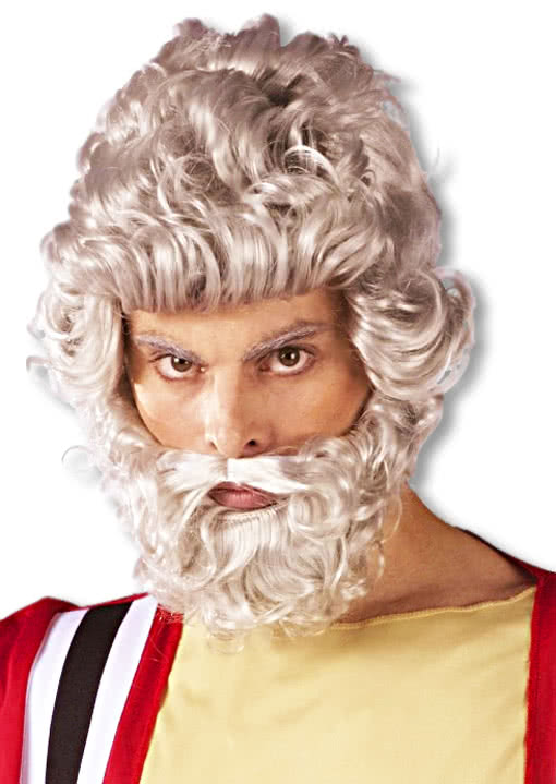 Moses Perücke mit Bart neptun Bart Zeuss Bart