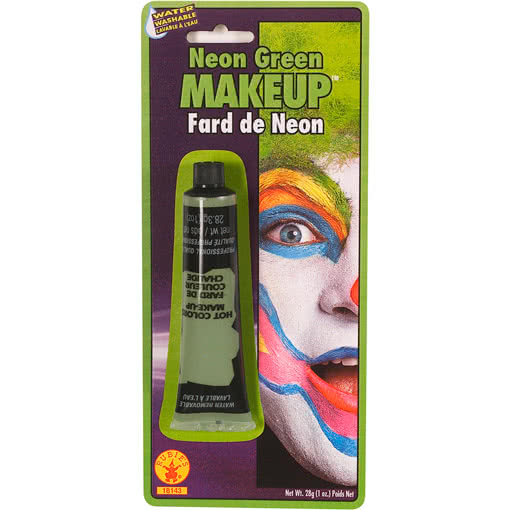 Neon Make Up grün  Schrilles grünes Make up für Hexen und Zombies