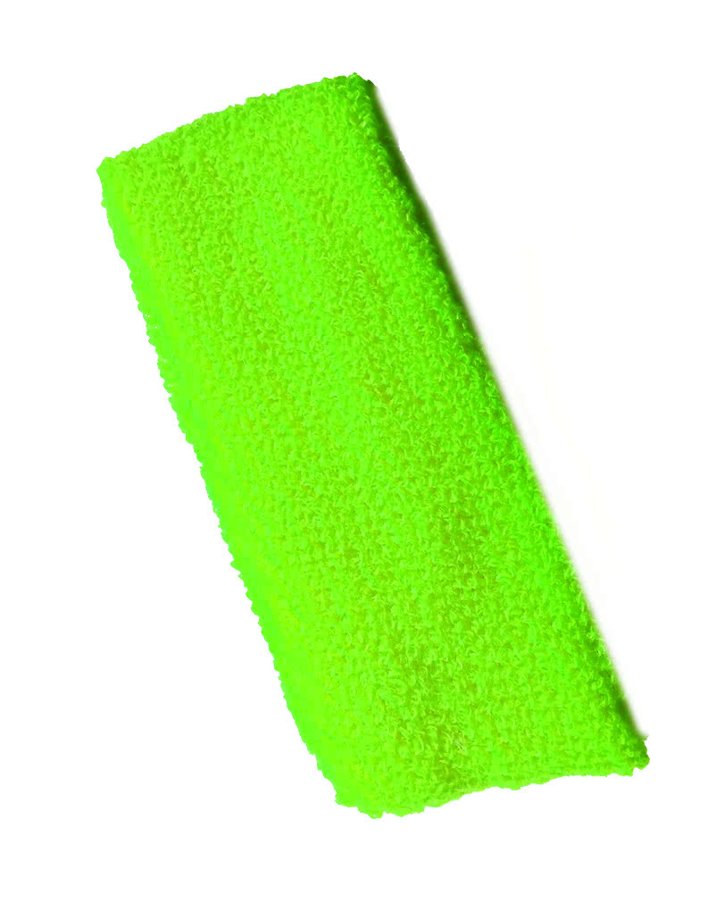 Neon Stirnband Grün   80er Jahre Stirnband
