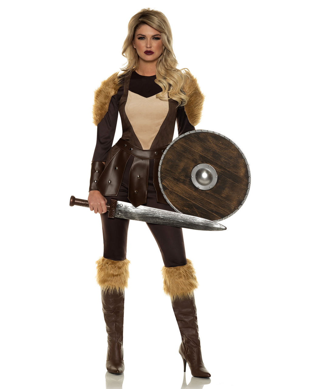 Nordische Kriegerin Kostüm Mittelalter Kostüm L