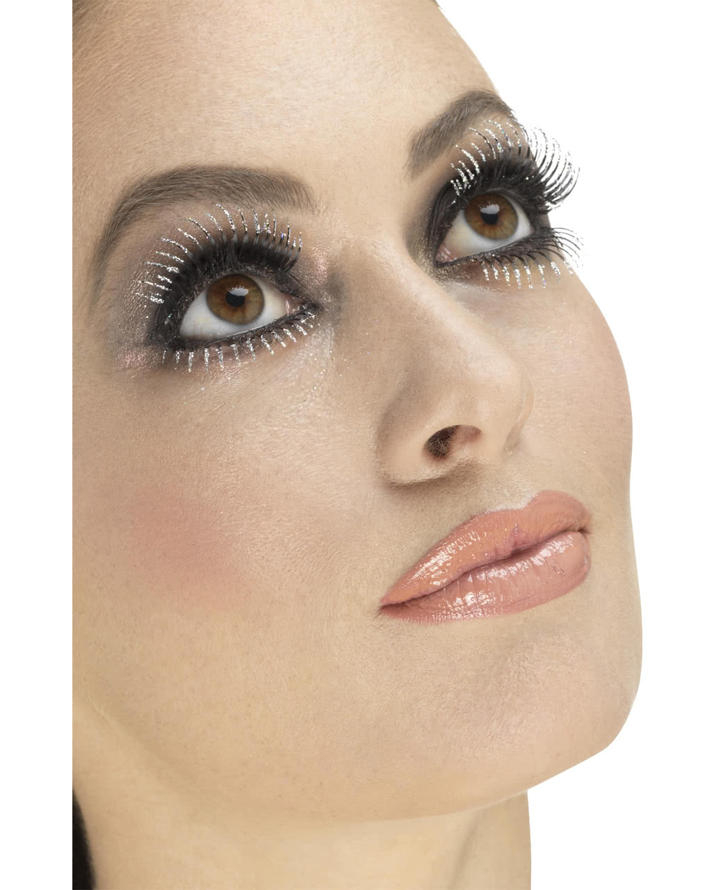 Ober- & Unterlid Wimpern mit Glitzer  Eyelashes