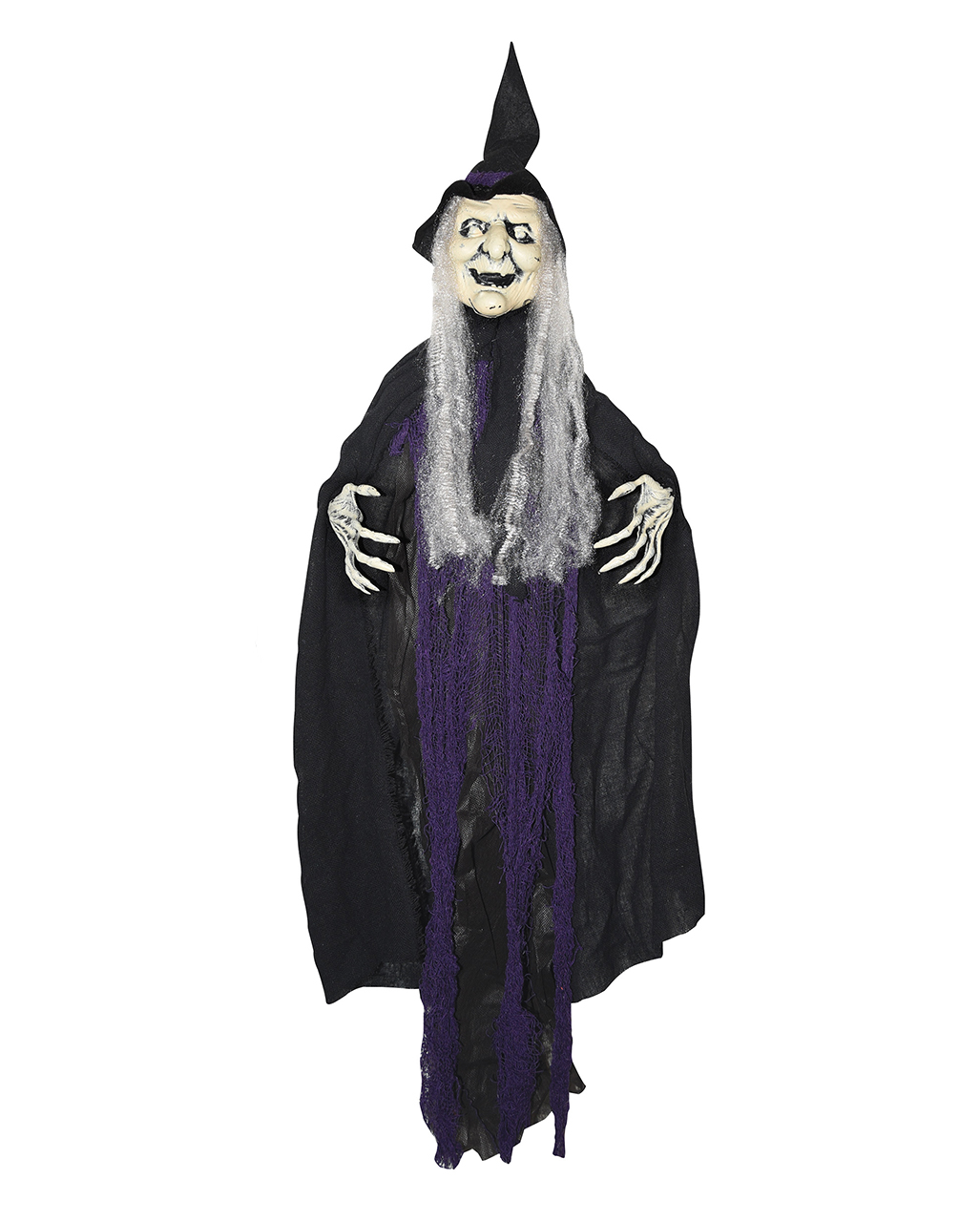 Old Witchy XXL Hängedekoration Lila für Halloween ?