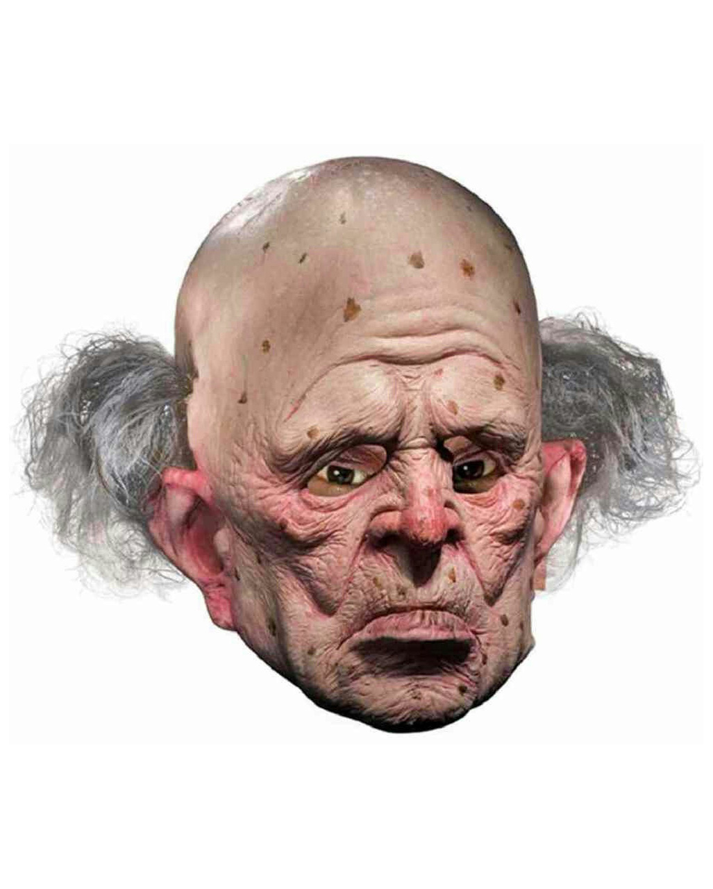 Opa Maske mit Haarkranz Großvater Maske aus Latex