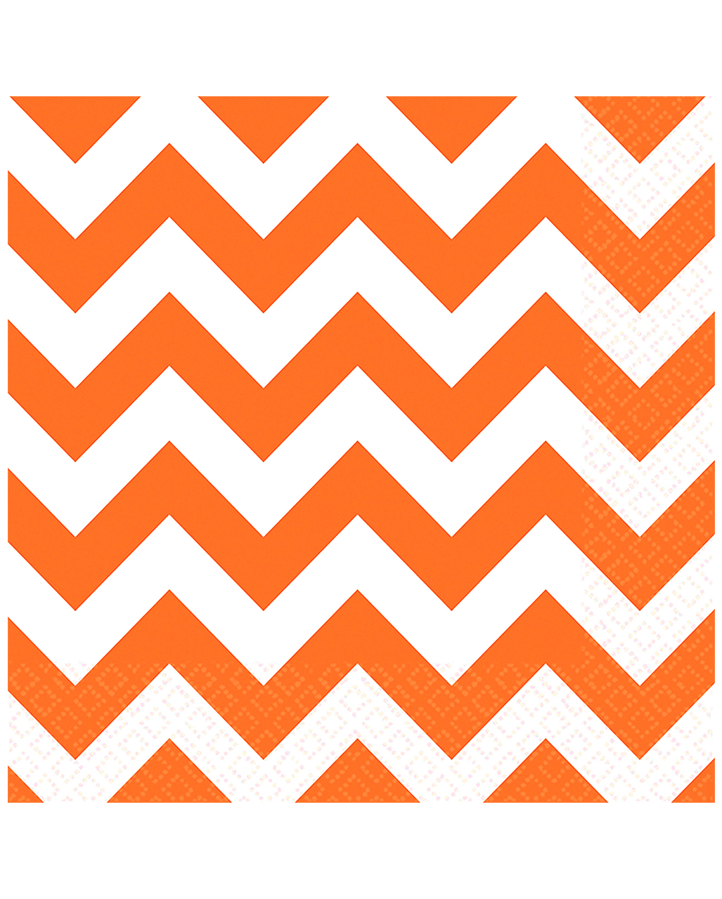 Orange Zick-Zack Servietten 20 St. ✿ kaufen