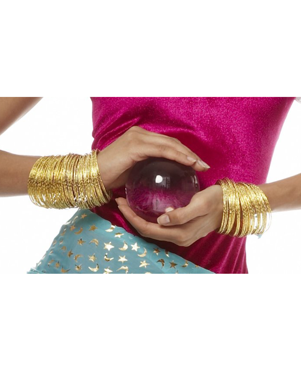 Orientalische Armreifen gold 50 St.  Kostümzubehör