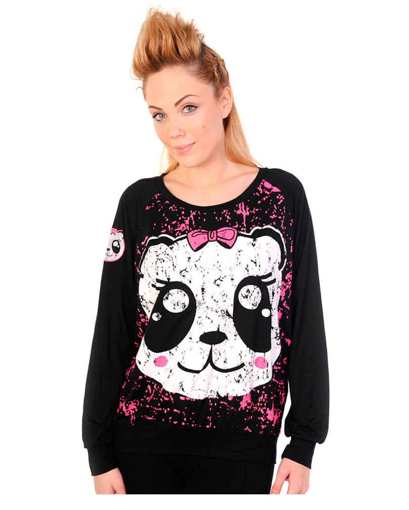 Panda Sweatshirt Emo Shirt Emo Punk Fashion S