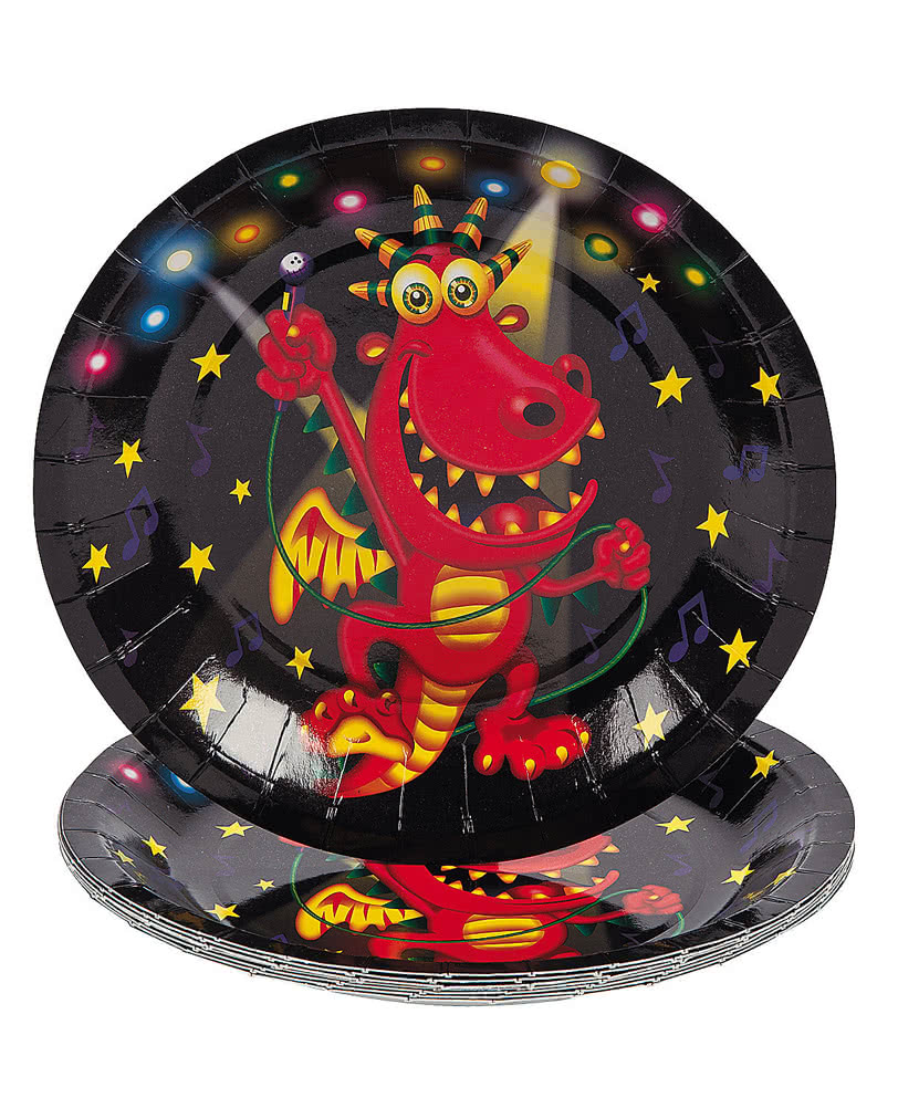 Monster Bash Dessert Teller  Pappteller mit Halloween Motiv