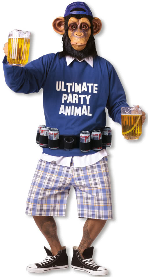 Party Affe Kostüm  Lustiges Party Animal Kostüm