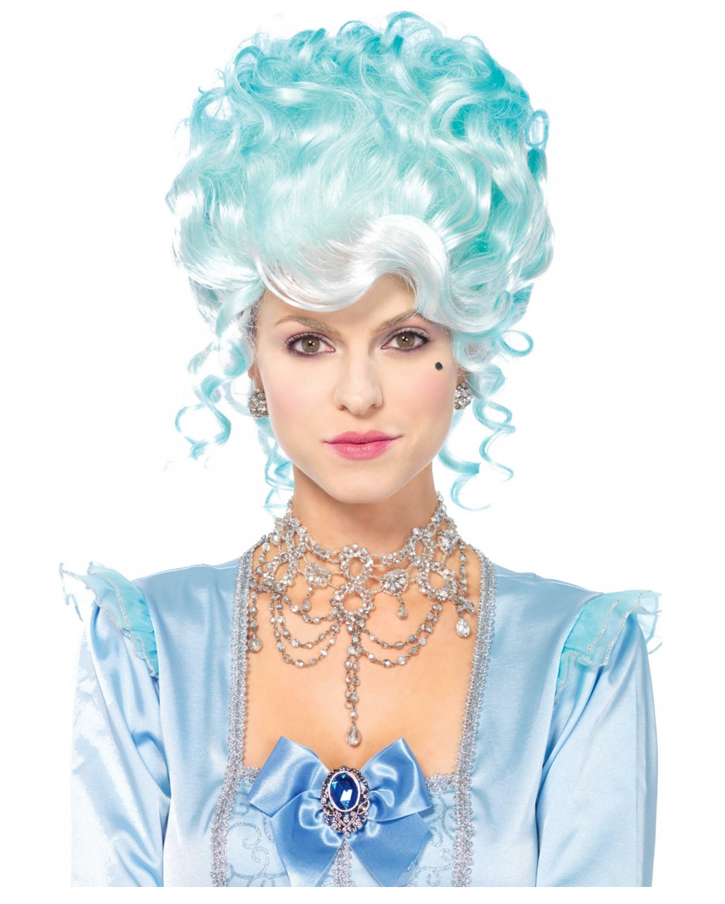 Pastel Barock Puderperücke Light Blue kaufen