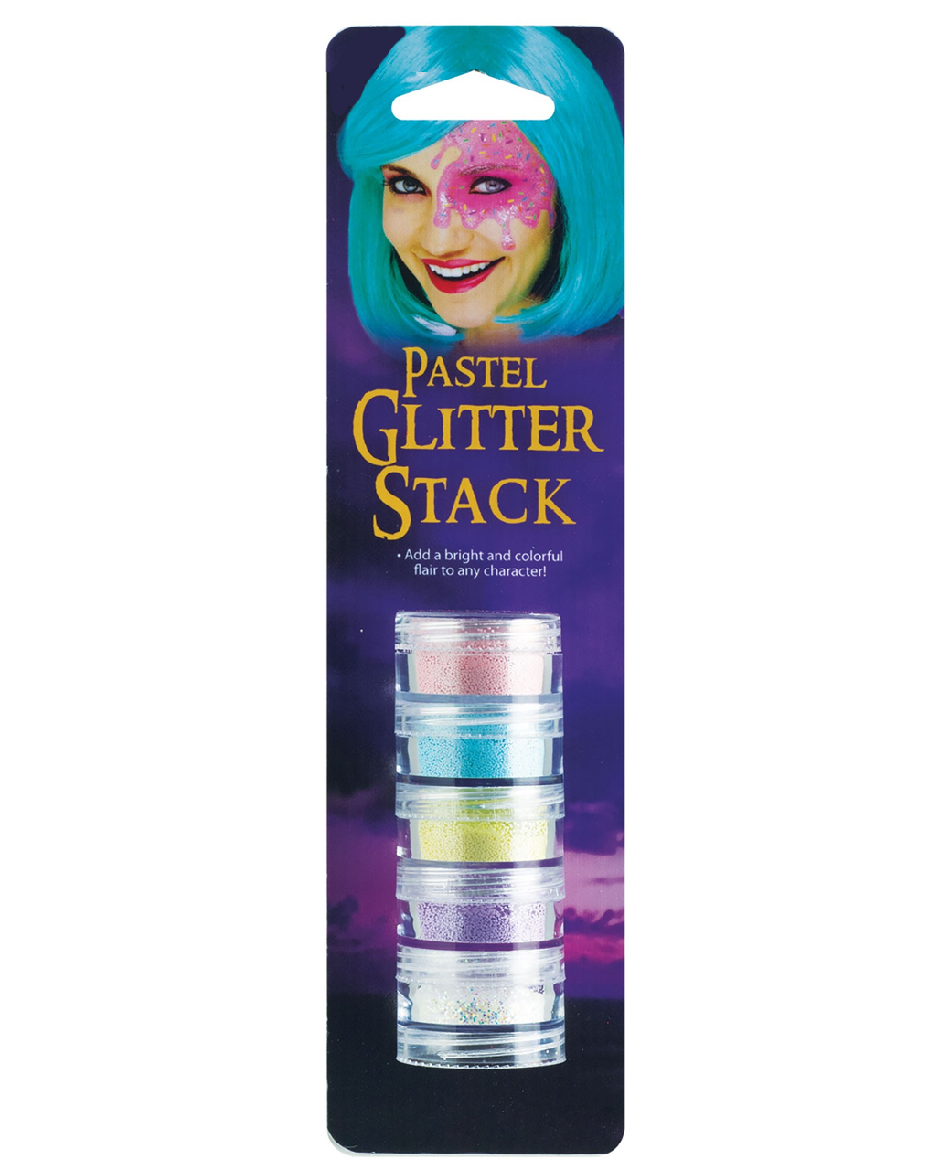 Pastell Glitzer Make-Up Set für Halloween