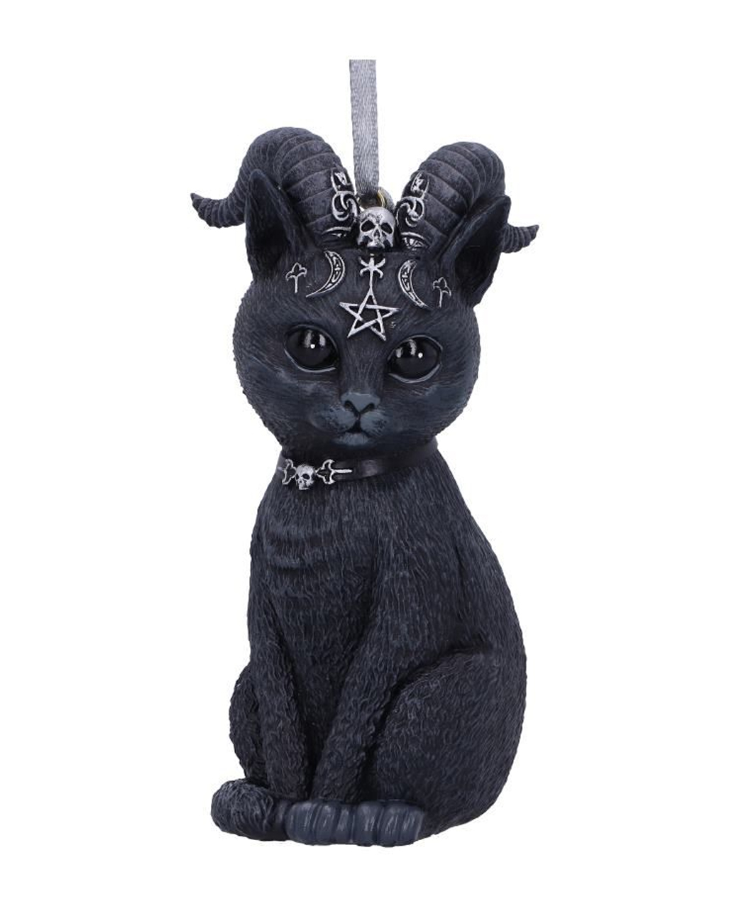 Pawzuph Hexenkatze Weihnachtskugel 10cm Gothic Deko