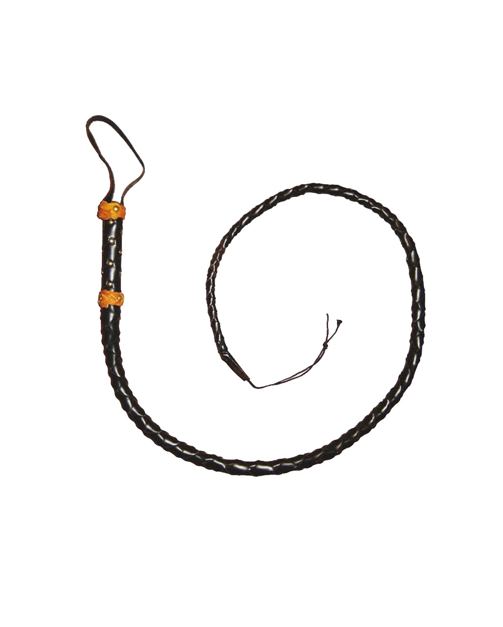 Peitsche aus schwarzem Leder 1,60m bestellen