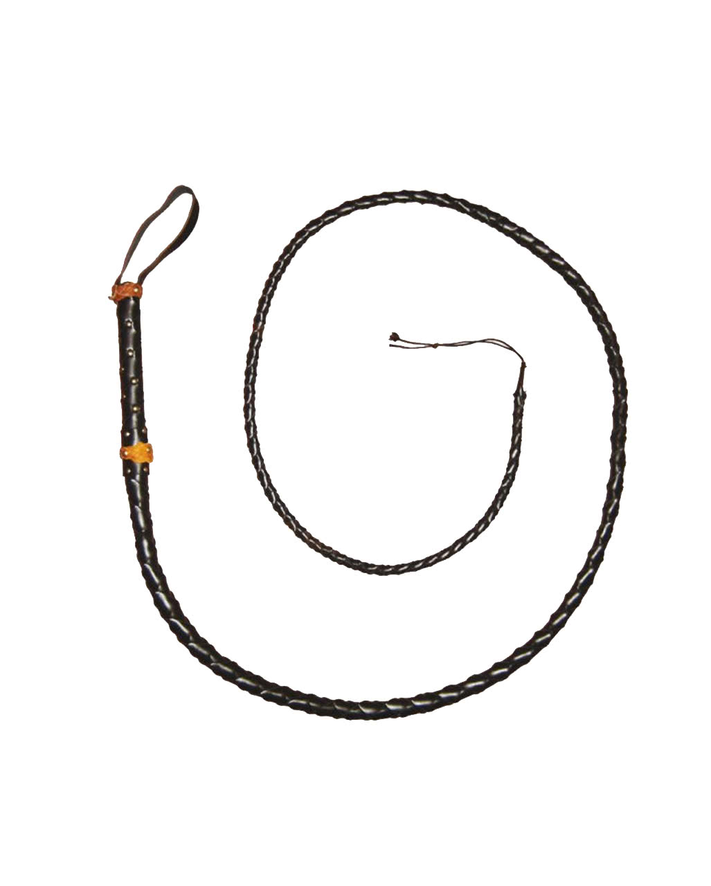 Peitsche aus schwarzem Leder 2,65m bestellen