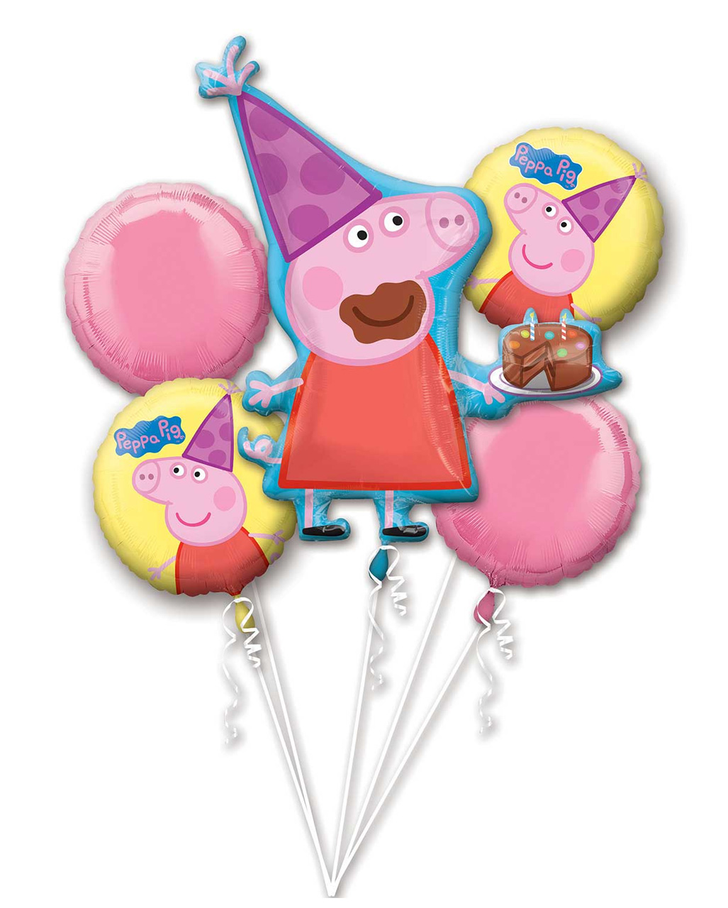 Peppa Pig Folienballon Bouquet für Geburtstage