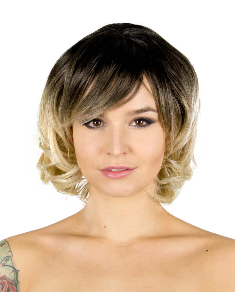 Perücke Chantel braun-blond Damenperücken preiswert online