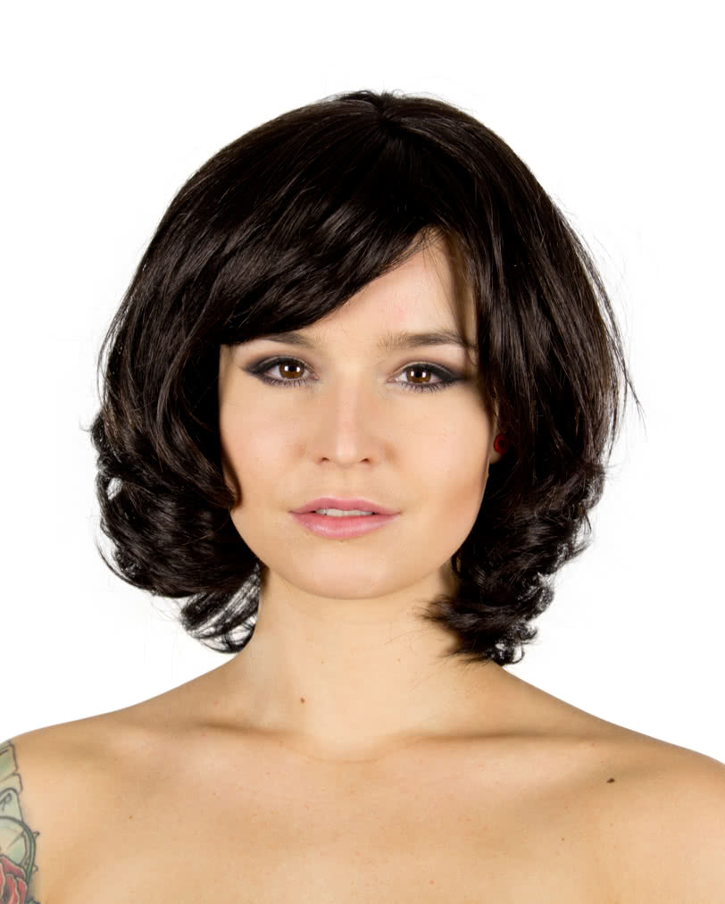 Perücke Chantel dunkelbraun Kurzhaarperücken günstig kaufen!