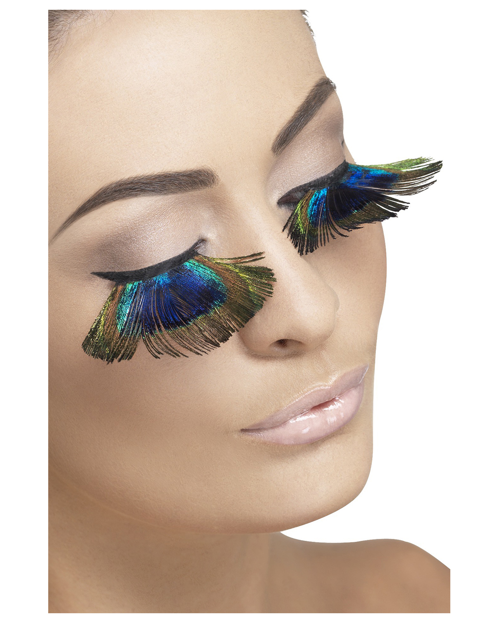 Pfauen Wimpern   Wimpern mit Pfauenfedermotiv