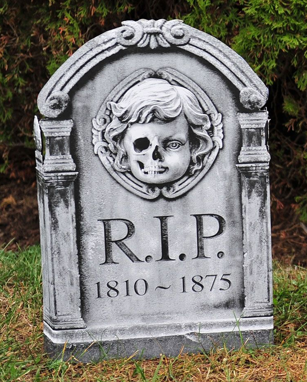 Photoreal Deko Grabstein Engel für Halloween †