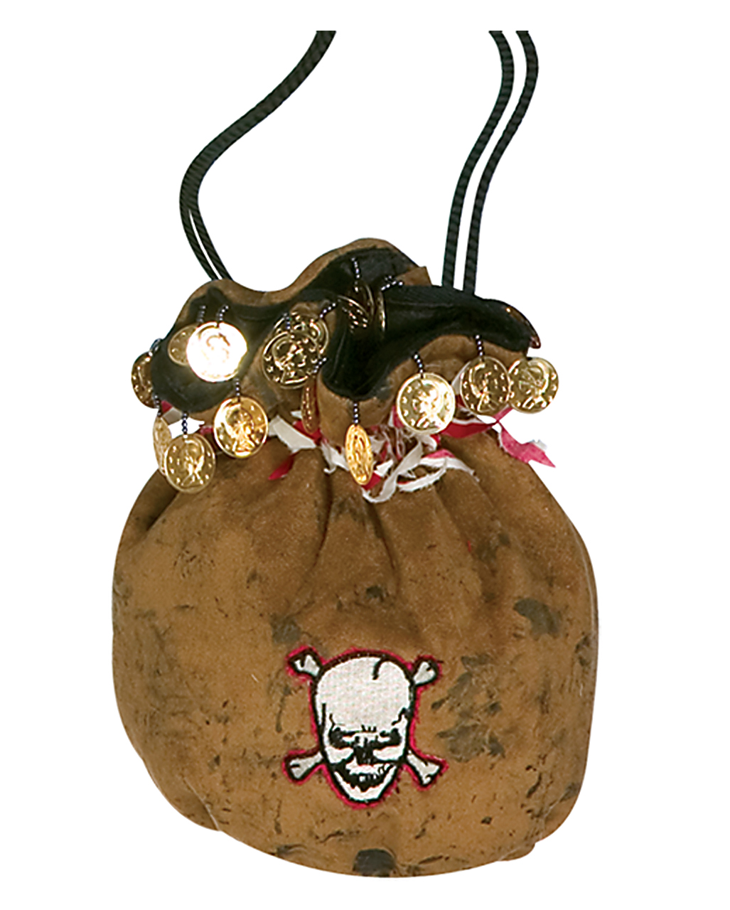 Piraten Goldbeutel als Kostümzubehör