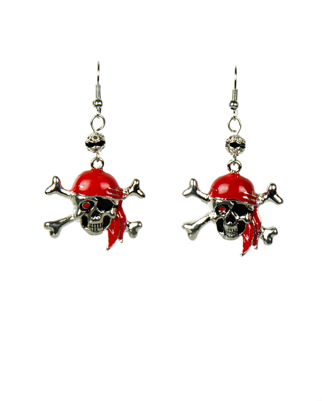 Piraten Totenkopf Ohrringe als Kostümschmuck