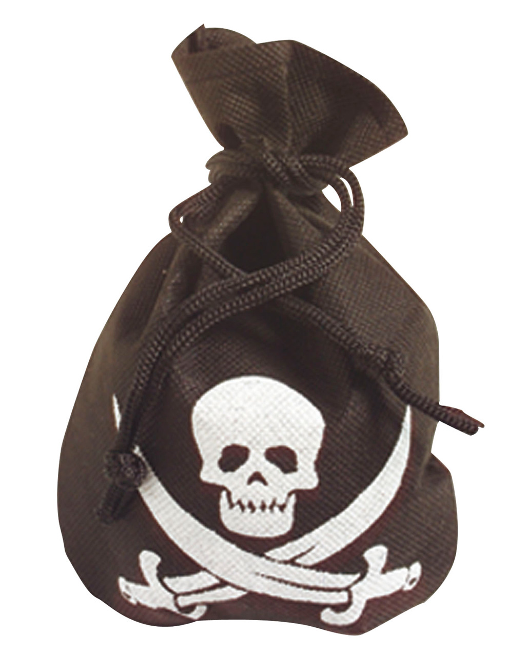 Piraten Säckchen mit Totenkopf als Kostümzubehör
