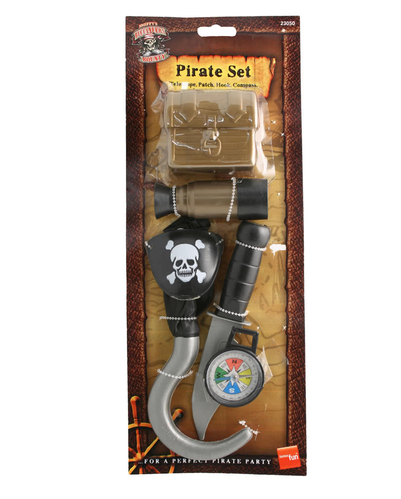 Piraten Set 6-teilig   Sechsteiliges Set für Seeräuber