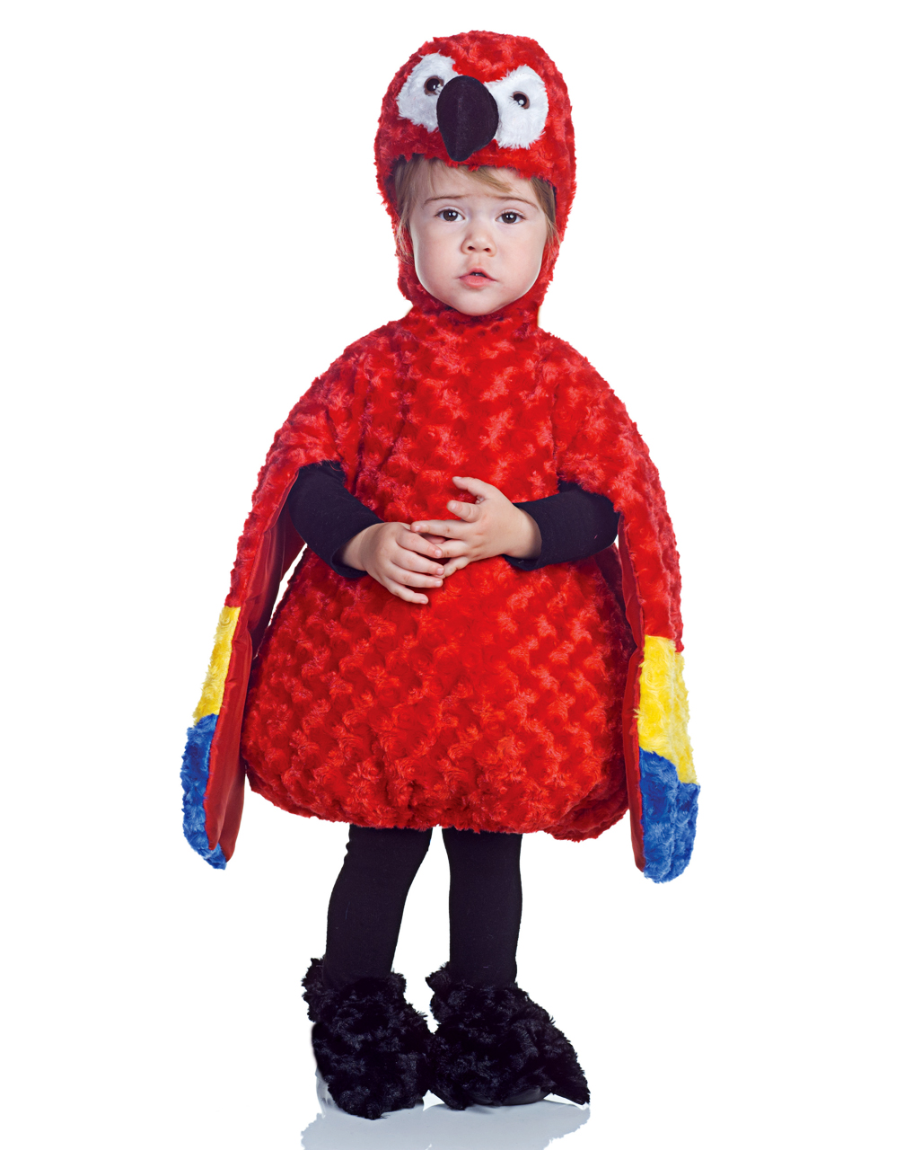 Mini Plüsch Papagei Babykostüm für Fasching L