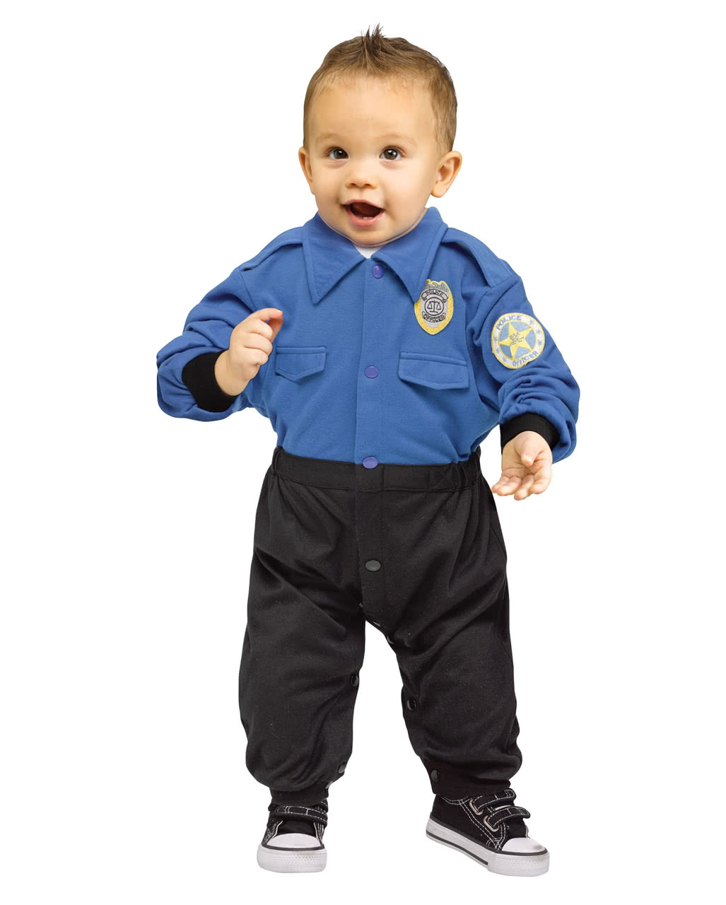 Polizei Baby Kostüm-Anzug für Karneval S