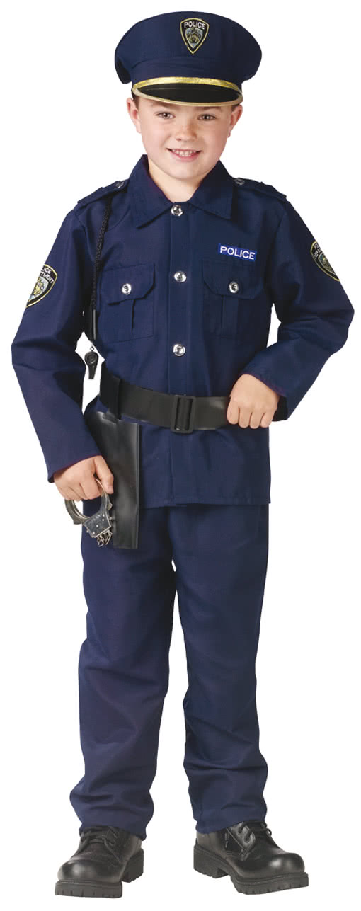 Polizeiuniform Kinderkostüm für Fasching L