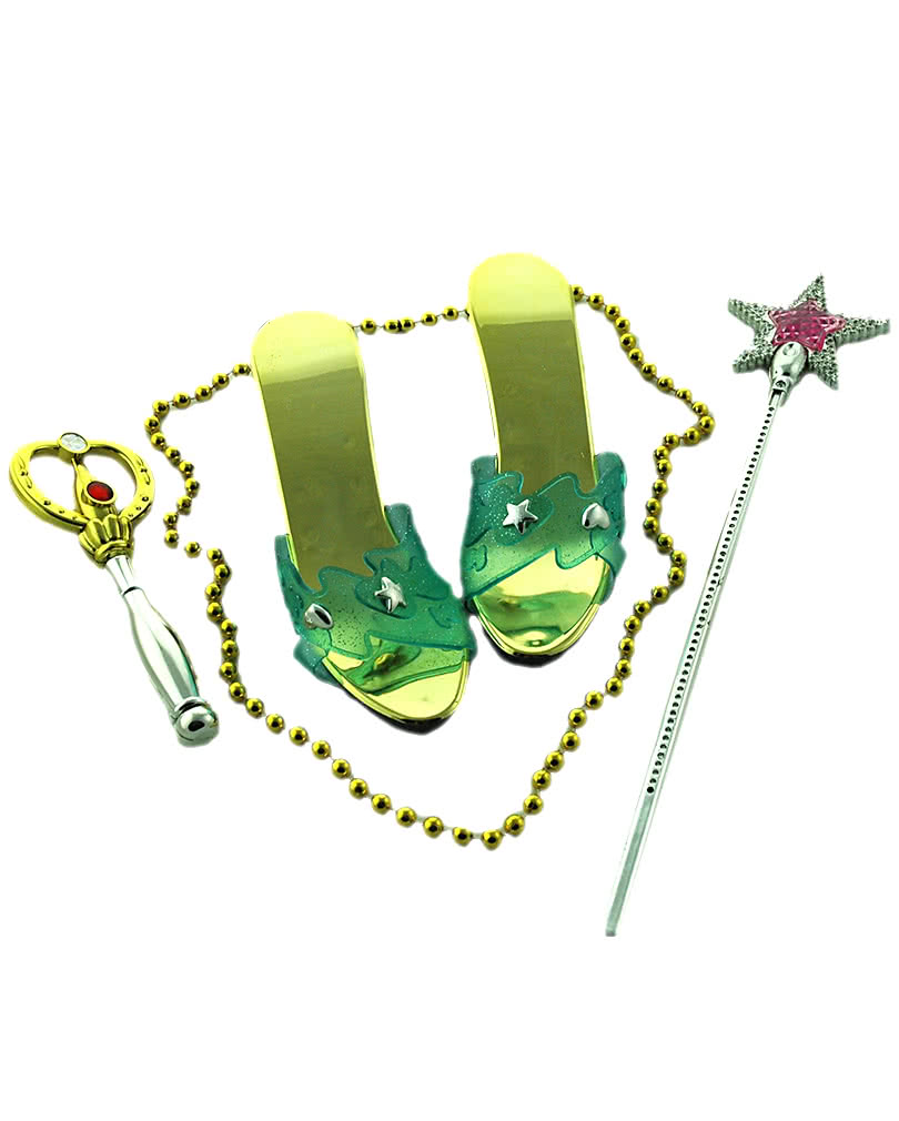 Prinzessinnen Set blau Feen Kostüm Zubehör