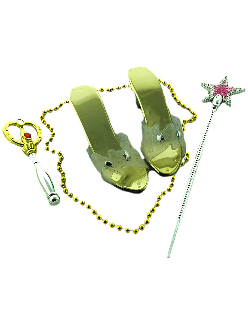 Prinzessinnen Set weiß Prinzessin Kostüm Zubehör