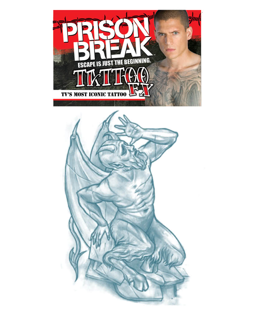 Prison Break Tattoo Der fügsame Teufel  Klebetattoos als