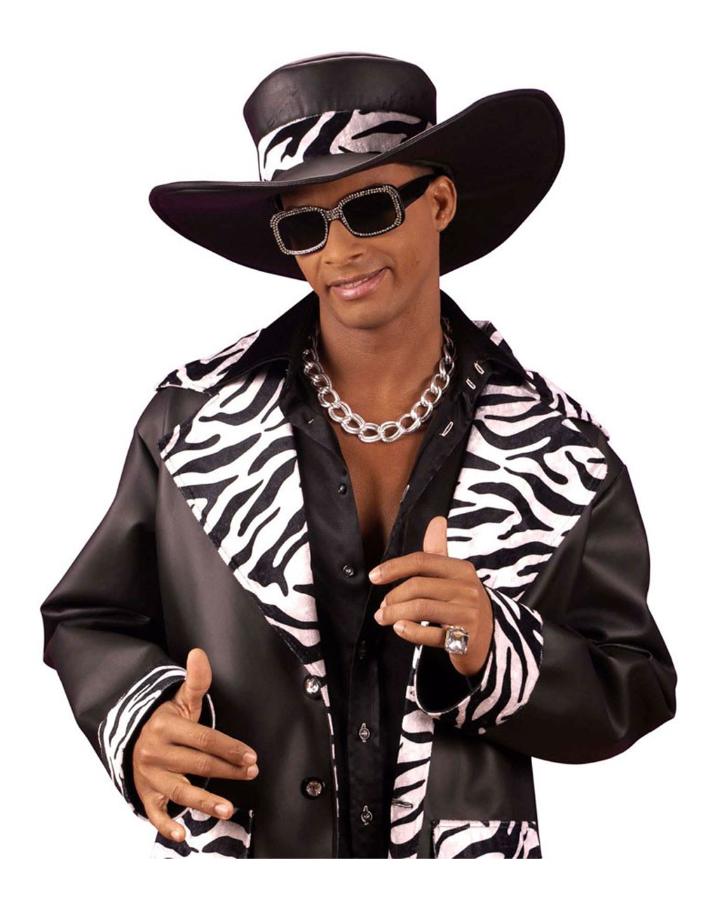 Protzige Zuhälter Kette 80er Jahre Kostümzubehör