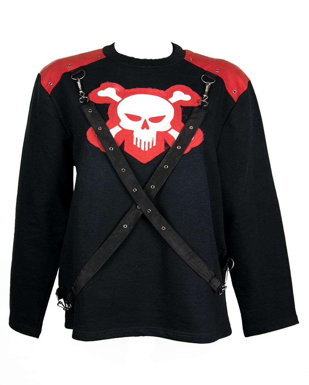 Skull Sweatshirt mit Bändern jetzt kaufen