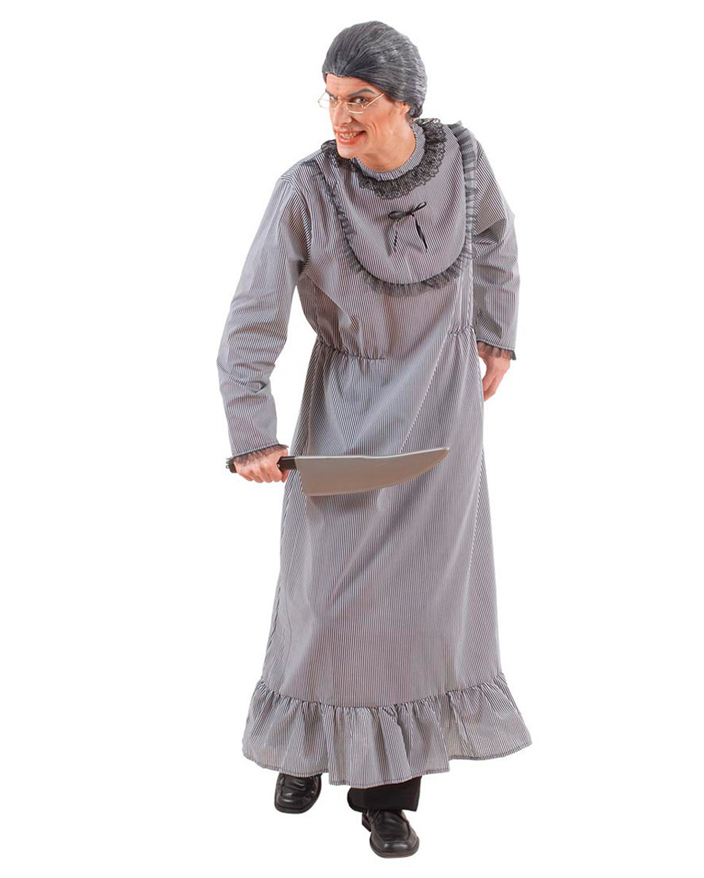 Psycho Granny Männerkostüm für Halloween XL