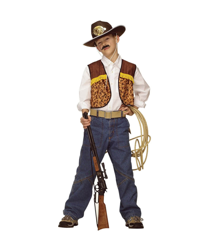 Ranger Kinderweste Cowboy Weste für Jungen M 128-140
