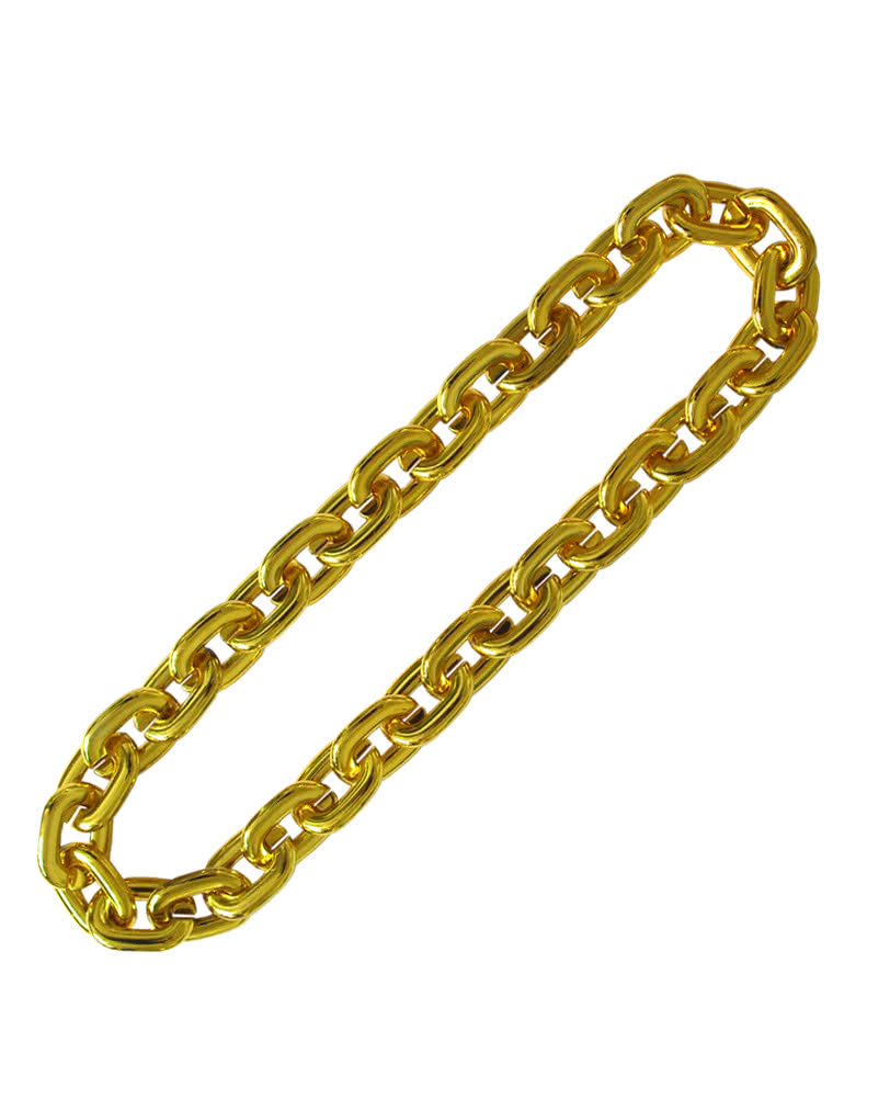 XXL Gold Kette 80er Jahre Kostümzubehör