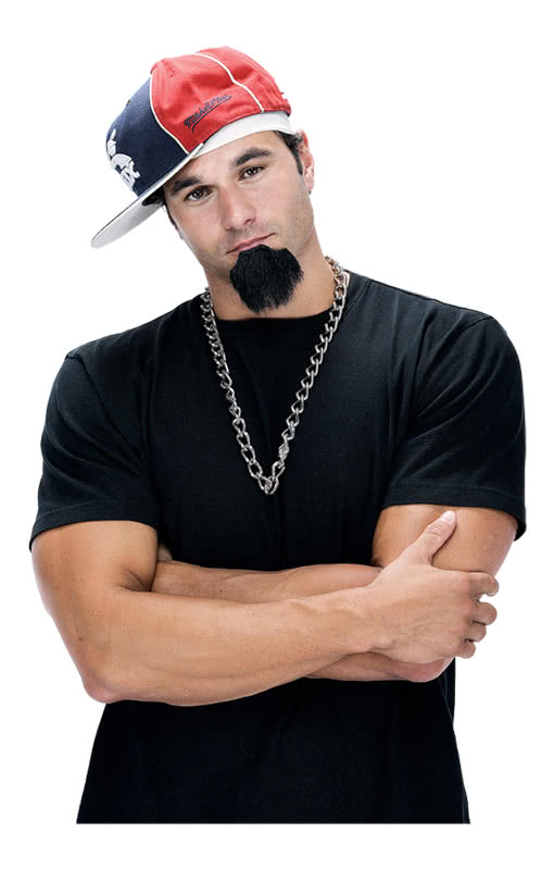 Rapper Kinnbart Schwarz -Gesichtbehaarung-Hip Hop Bart