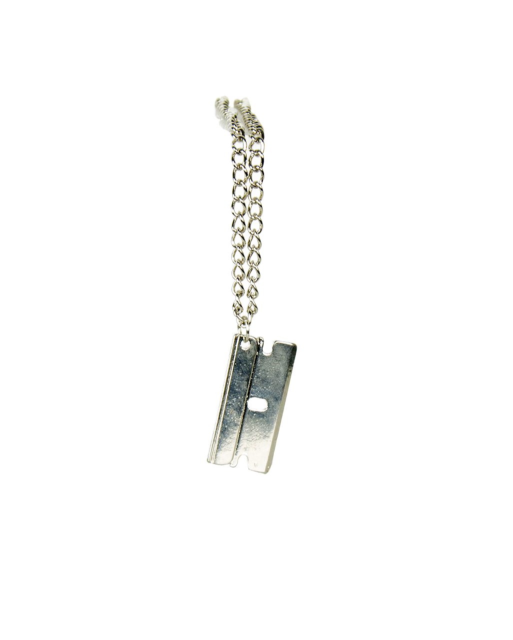 Halskette mit Rasierklinge als Kostüm-Schmuck