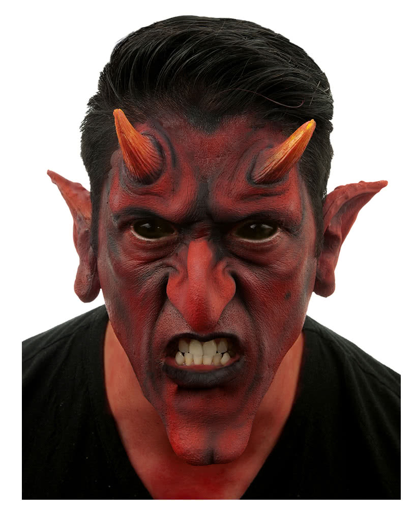 Red Devil Latex Applikation Teufel Make-up selber schminken