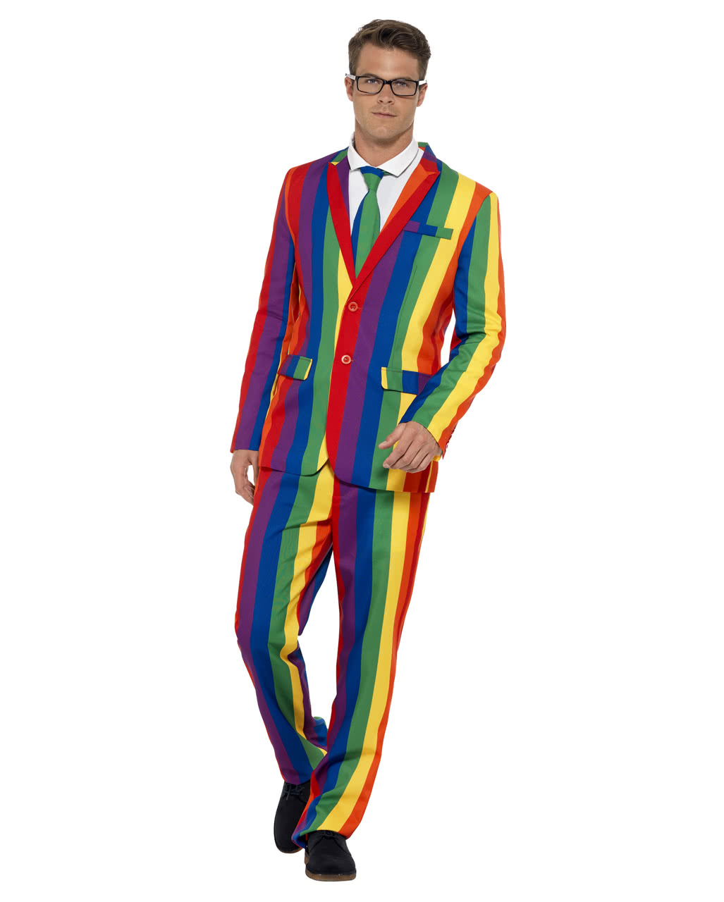 Regenbogen Anzug mit Jacket für CSD ❤ L