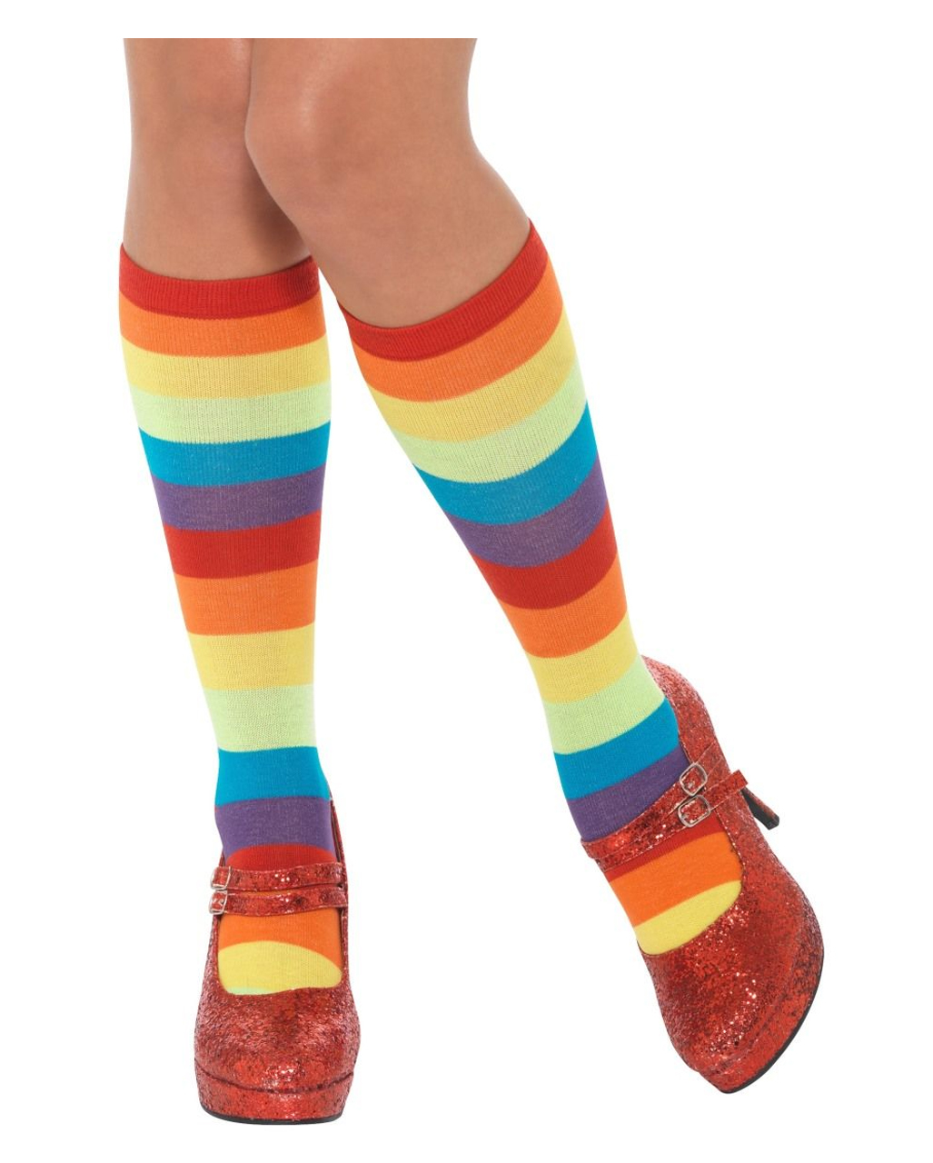 Regenbogen Clown Socken Unisex Clown-Kostümzubehör