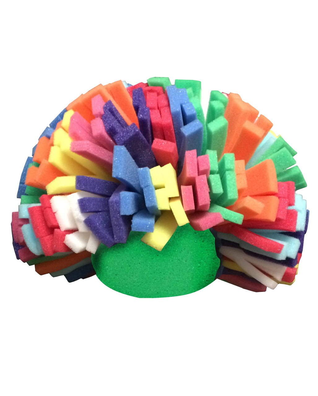 Regenbogen Clowns Perücke aus Schaumstoff ?