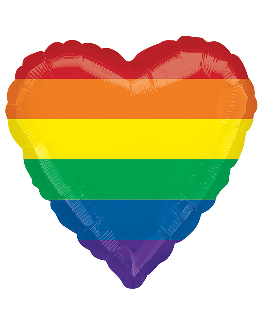 Regenbogen Folien Herzballon für Gay Pride & CSD
