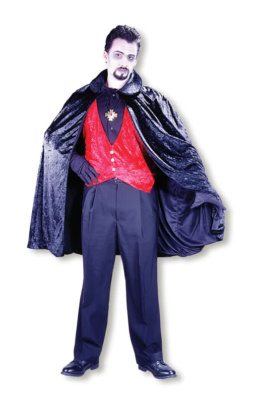 Renaissance Umhang / Cape Schwarz Vampirumhang Schwarzer Umhang Cape