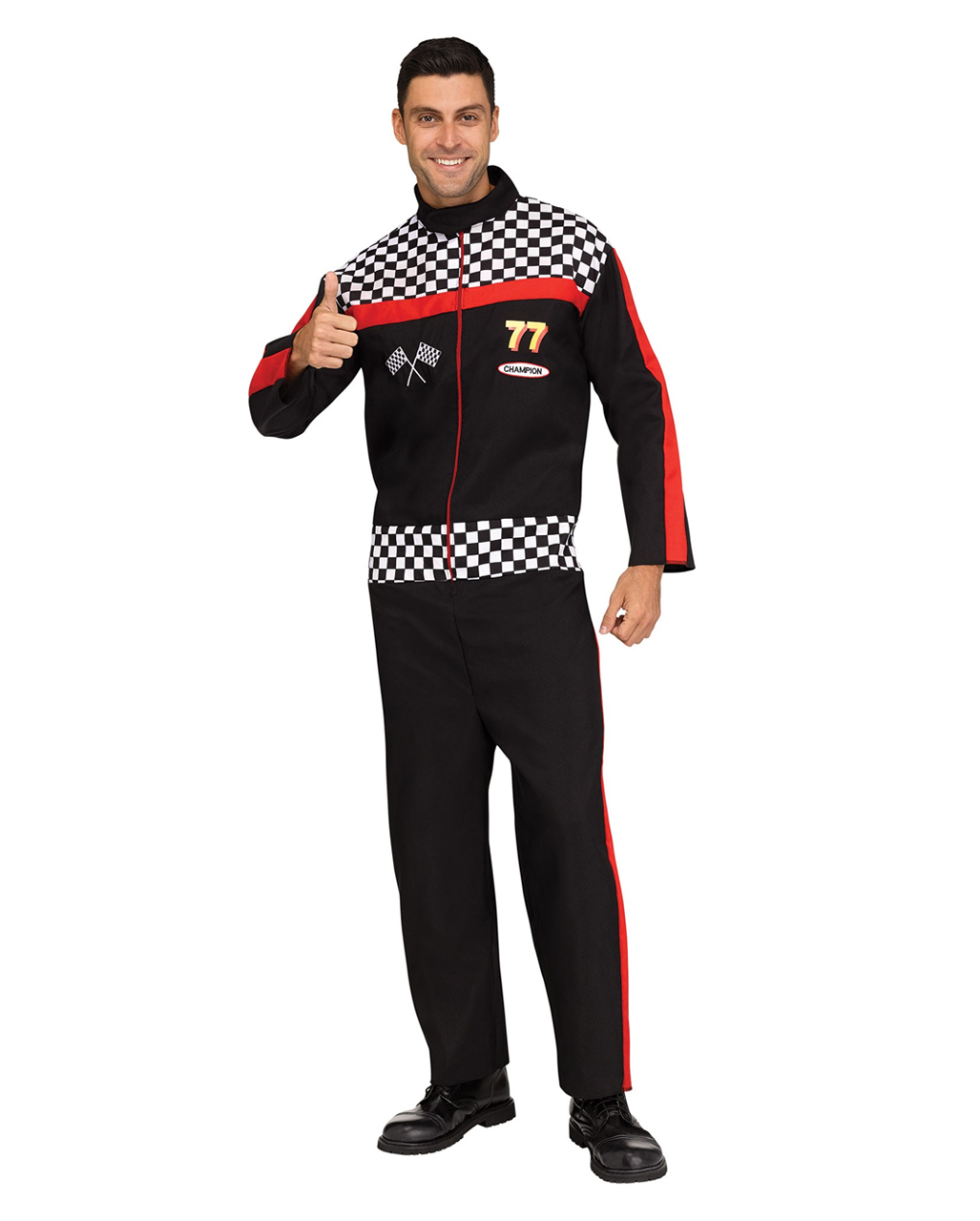 Rennfahrer Kostüm Overall für Karneval XL