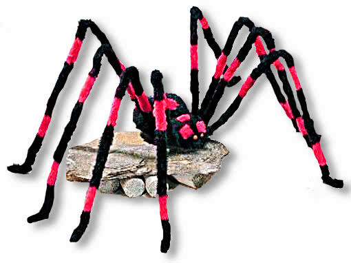 Riesenspinne mit Knopfaugen Halloween Deko