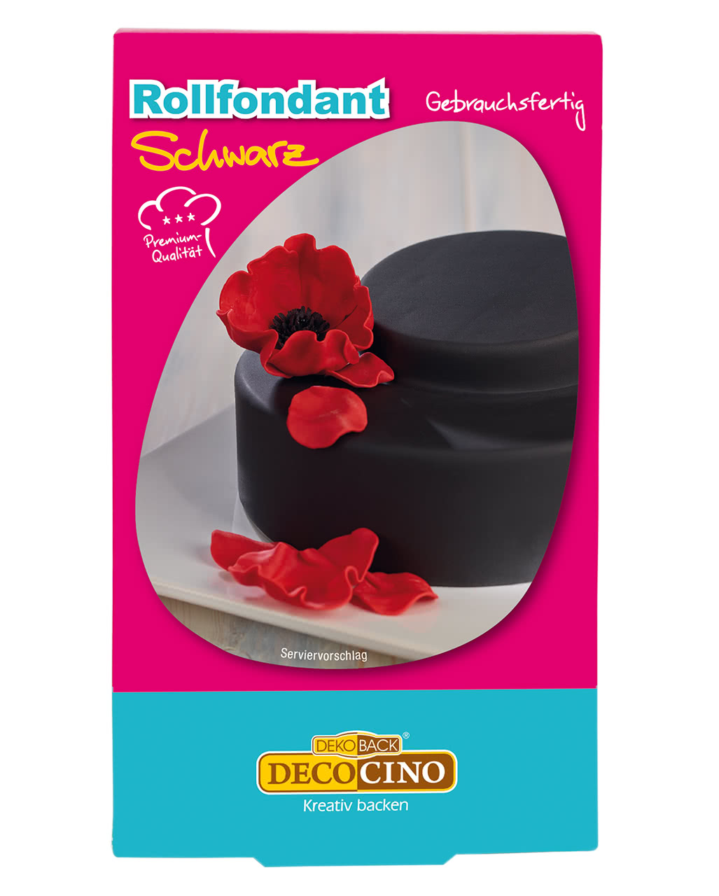 Rollfondant schwarz 250 g ★ Gebrauchsfertig
